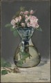 花瓶に入った苔のバラ 印象派 エドゥアール・マネ